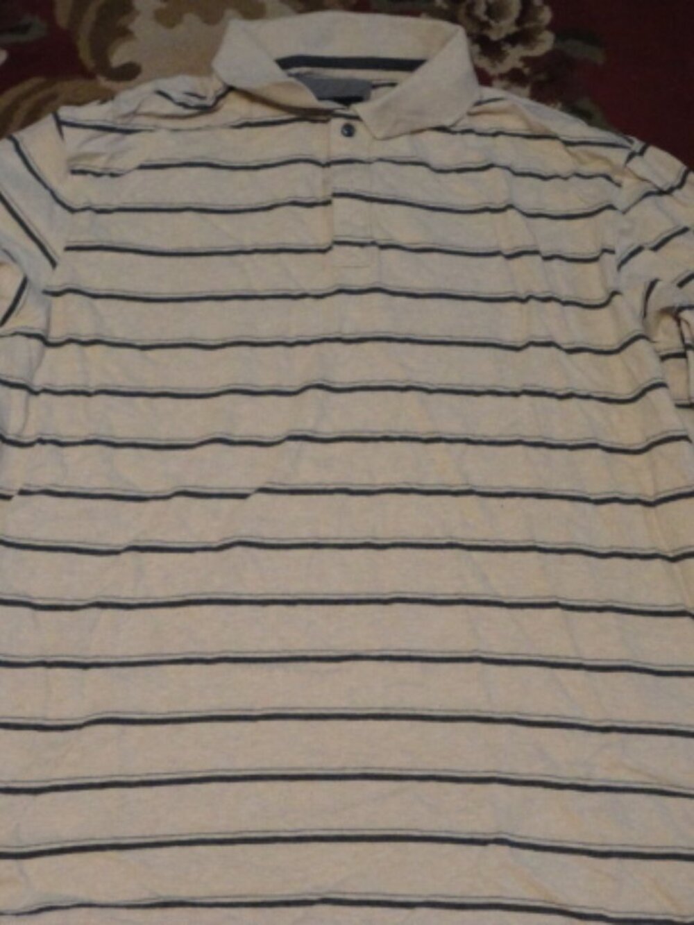 St John's Bay XL 100% Cotton Tan Long Sleeve T-shirt